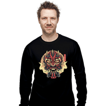 Load image into Gallery viewer, Shirts Long Sleeve Shirts, Unisex / Small / Black Nightbrother Oni Mask