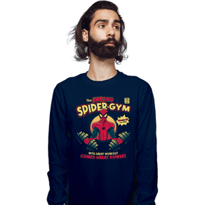 Daily_Deal_Shirts Long Sleeve Shirts, Unisex / Small / Navy The Amazing Spider-Gym
