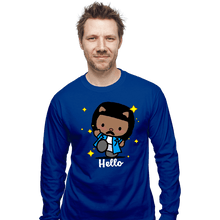 Load image into Gallery viewer, Daily_Deal_Shirts Long Sleeve Shirts, Unisex / Small / Royal Blue Hello