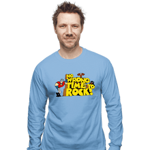 Load image into Gallery viewer, Daily_Deal_Shirts Long Sleeve Shirts, Unisex / Small / Powder Blue No Wrong Time To Rock!