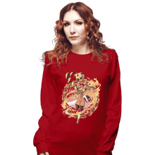 Load image into Gallery viewer, Shirts Long Sleeve Shirts, Unisex / Small / Red Ramen Fighter
