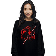 Load image into Gallery viewer, Shirts Long Sleeve Shirts, Unisex / Small / Black Double-Bladed Warrior