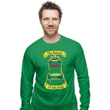 Load image into Gallery viewer, Daily_Deal_Shirts Long Sleeve Shirts, Unisex / Small / Irish Green Froggy Chair Returns