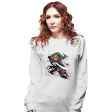 Load image into Gallery viewer, Secret_Shirts Long Sleeve Shirts, Unisex / Small / White Samurai Hero Of Time