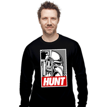 Load image into Gallery viewer, Shirts Long Sleeve Shirts, Unisex / Small / Black HUNT