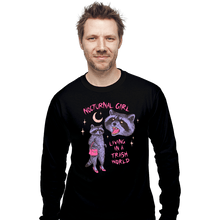 Load image into Gallery viewer, Daily_Deal_Shirts Long Sleeve Shirts, Unisex / Small / Black Nocturnal Girl