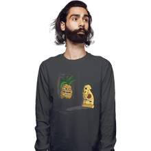 Load image into Gallery viewer, Shirts Long Sleeve Shirts, Unisex / Small / Charcoal Here's Pineapple