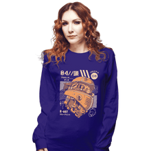 Load image into Gallery viewer, Shirts Long Sleeve Shirts, Unisex / Small / Violet Robo Head