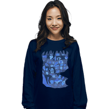 Load image into Gallery viewer, Shirts Long Sleeve Shirts, Unisex / Small / Navy Part Of My World