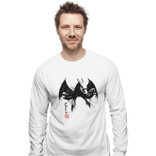 Load image into Gallery viewer, Shirts Long Sleeve Shirts, Unisex / Small / White Char Ink
