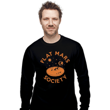 Load image into Gallery viewer, Shirts Long Sleeve Shirts, Unisex / Small / Black Flat Mars Society
