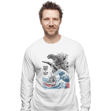 Load image into Gallery viewer, Shirts Long Sleeve Shirts, Unisex / Small / White Orca In Japan