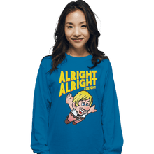 Load image into Gallery viewer, Shirts Long Sleeve Shirts, Unisex / Small / Sapphire Super Alright Bros.