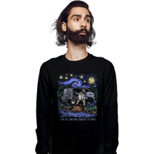 Load image into Gallery viewer, Daily_Deal_Shirts Long Sleeve Shirts, Unisex / Small / Black I Live In A Van Gogh