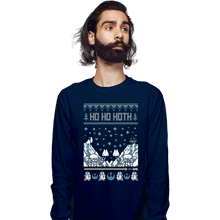 Load image into Gallery viewer, Shirts Long Sleeve Shirts, Unisex / Small / Navy Ho Ho Hoth