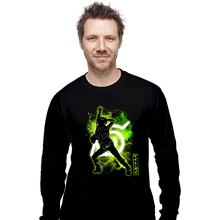 Load image into Gallery viewer, Shirts Long Sleeve Shirts, Unisex / Small / Black Cosmic Might Guy