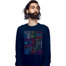 Load image into Gallery viewer, Daily_Deal_Shirts Long Sleeve Shirts, Unisex / Small / Navy Nostalgic Doodles