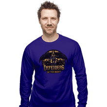 Load image into Gallery viewer, Shirts Long Sleeve Shirts, Unisex / Small / Violet Defenders Of The Night
