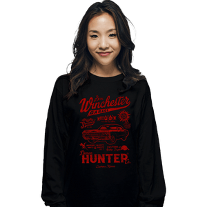 Daily_Deal_Shirts Long Sleeve Shirts, Unisex / Small / Black Winchester Garage