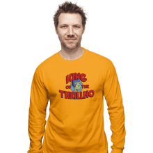 Load image into Gallery viewer, Shirts Long Sleeve Shirts, Unisex / Small / Gold King Of The Thrillho