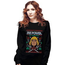 Load image into Gallery viewer, Shirts Long Sleeve Shirts, Unisex / Small / Black The Power Of Christmas