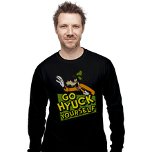 Load image into Gallery viewer, Secret_Shirts Long Sleeve Shirts, Unisex / Small / Black Go Hyuck Yourself Sale