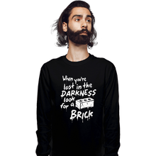 Load image into Gallery viewer, Secret_Shirts Long Sleeve Shirts, Unisex / Small / Black Look For A Brick