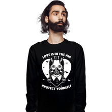 Load image into Gallery viewer, Daily_Deal_Shirts Long Sleeve Shirts, Unisex / Small / Black Love Is In The Air