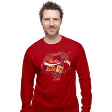 Load image into Gallery viewer, Shirts Long Sleeve Shirts, Unisex / Small / Red Senku Cola