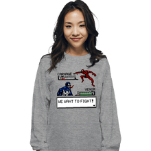 Load image into Gallery viewer, Shirts Long Sleeve Shirts, Unisex / Small / Sports Grey Carnage Fight
