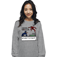 Load image into Gallery viewer, Shirts Long Sleeve Shirts, Unisex / Small / Sports Grey Carnage Fight