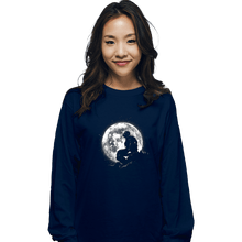 Load image into Gallery viewer, Daily_Deal_Shirts Long Sleeve Shirts, Unisex / Small / Navy Moonlight Iron