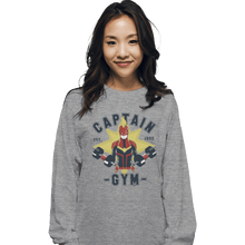 Load image into Gallery viewer, Shirts Long Sleeve Shirts, Unisex / Small / Sports Grey Captain Gym