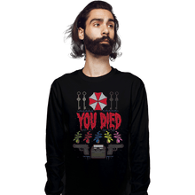 Load image into Gallery viewer, Shirts Long Sleeve Shirts, Unisex / Small / Black You Died