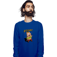 Load image into Gallery viewer, Daily_Deal_Shirts Long Sleeve Shirts, Unisex / Small / Royal Blue Stoner Pig