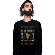 Load image into Gallery viewer, Shirts Long Sleeve Shirts, Unisex / Small / Black Mighty Morphin Christmas