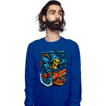 Load image into Gallery viewer, Daily_Deal_Shirts Long Sleeve Shirts, Unisex / Small / Royal Blue Landshark