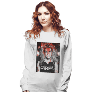 Shirts Long Sleeve Shirts, Unisex / Small / White Carrie