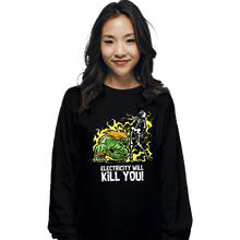 Load image into Gallery viewer, Daily_Deal_Shirts Long Sleeve Shirts, Unisex / Small / Black Electricity Will Kill You