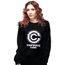 Load image into Gallery viewer, Shirts Long Sleeve Shirts, Unisex / Small / Black Ddjvigo's Glitch Capsule Corp