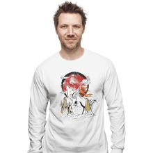 Load image into Gallery viewer, Shirts Long Sleeve Shirts, Unisex / Small / White Okami Ink