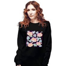 Load image into Gallery viewer, Daily_Deal_Shirts Long Sleeve Shirts, Unisex / Small / Black Pumpkin Cat Garden