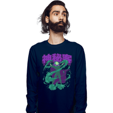 Load image into Gallery viewer, Shirts Long Sleeve Shirts, Unisex / Small / Navy Mysterio