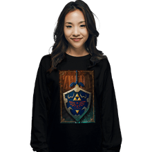 Load image into Gallery viewer, Shirts Long Sleeve Shirts, Unisex / Small / Black Legend Of Zelda Poster