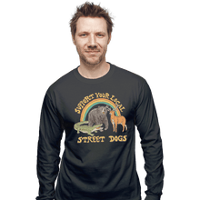 Load image into Gallery viewer, Shirts Long Sleeve Shirts, Unisex / Small / Charcoal Street Dogs