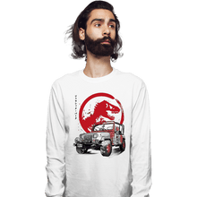 Load image into Gallery viewer, Daily_Deal_Shirts Long Sleeve Shirts, Unisex / Small / White YJ Sahara sumi-e
