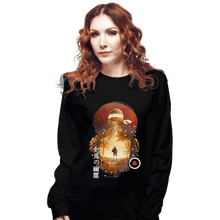 Load image into Gallery viewer, Shirts Long Sleeve Shirts, Unisex / Small / Black Sunset Samurai
