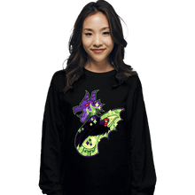 Load image into Gallery viewer, Shirts Long Sleeve Shirts, Unisex / Small / Black Magical Silhouettes - Maleficent