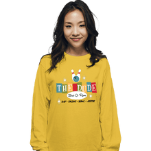 Load image into Gallery viewer, Shirts Long Sleeve Shirts, Unisex / Small / Gold The Dude