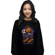 Load image into Gallery viewer, Daily_Deal_Shirts Long Sleeve Shirts, Unisex / Small / Black To Scare Or Not To Scare